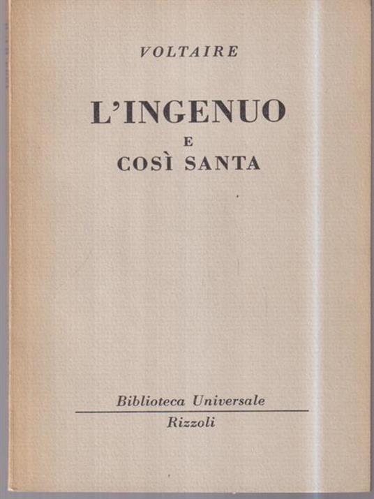 L'INGENUO E COSì SANTA